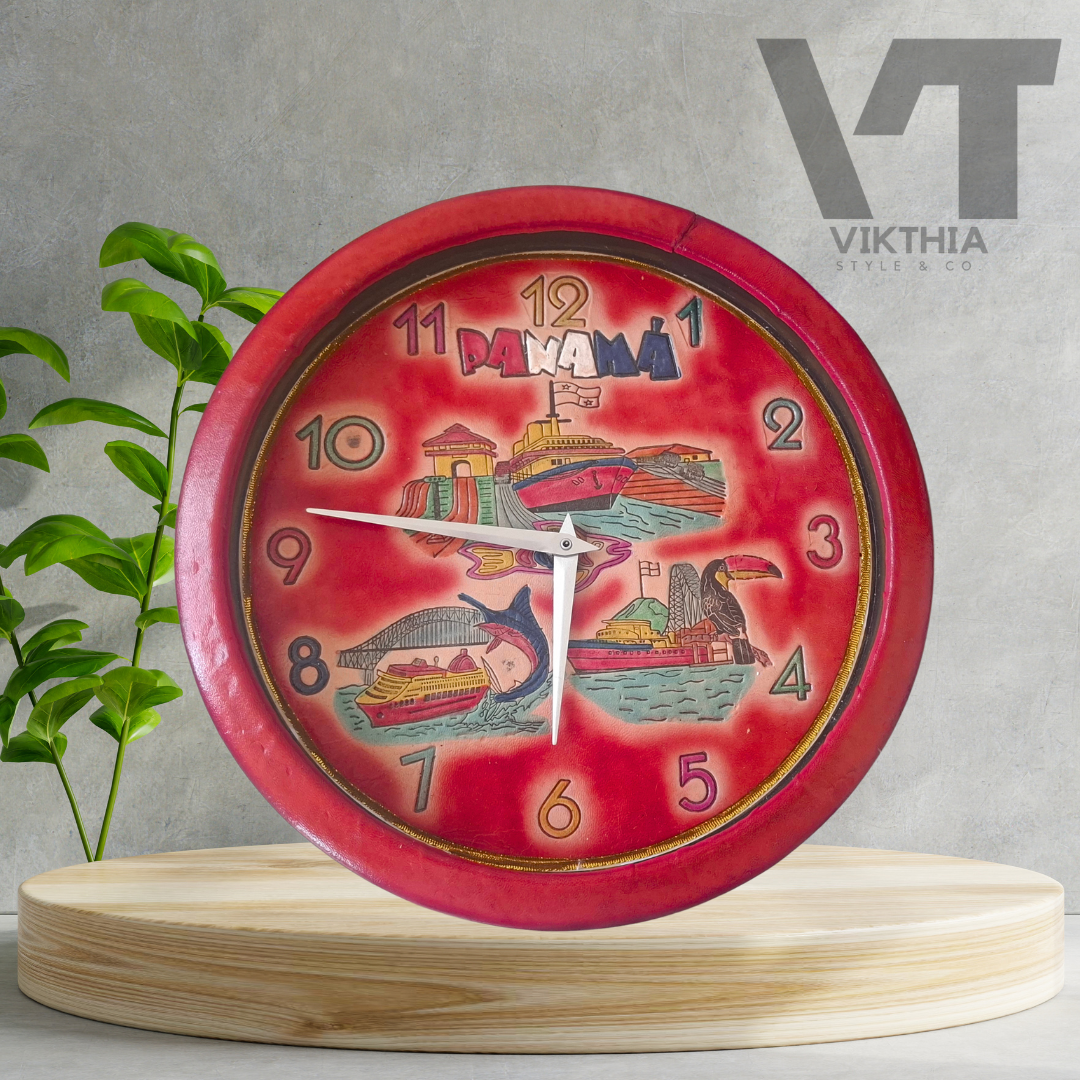 Reloj de Pared de cuero Panamá
