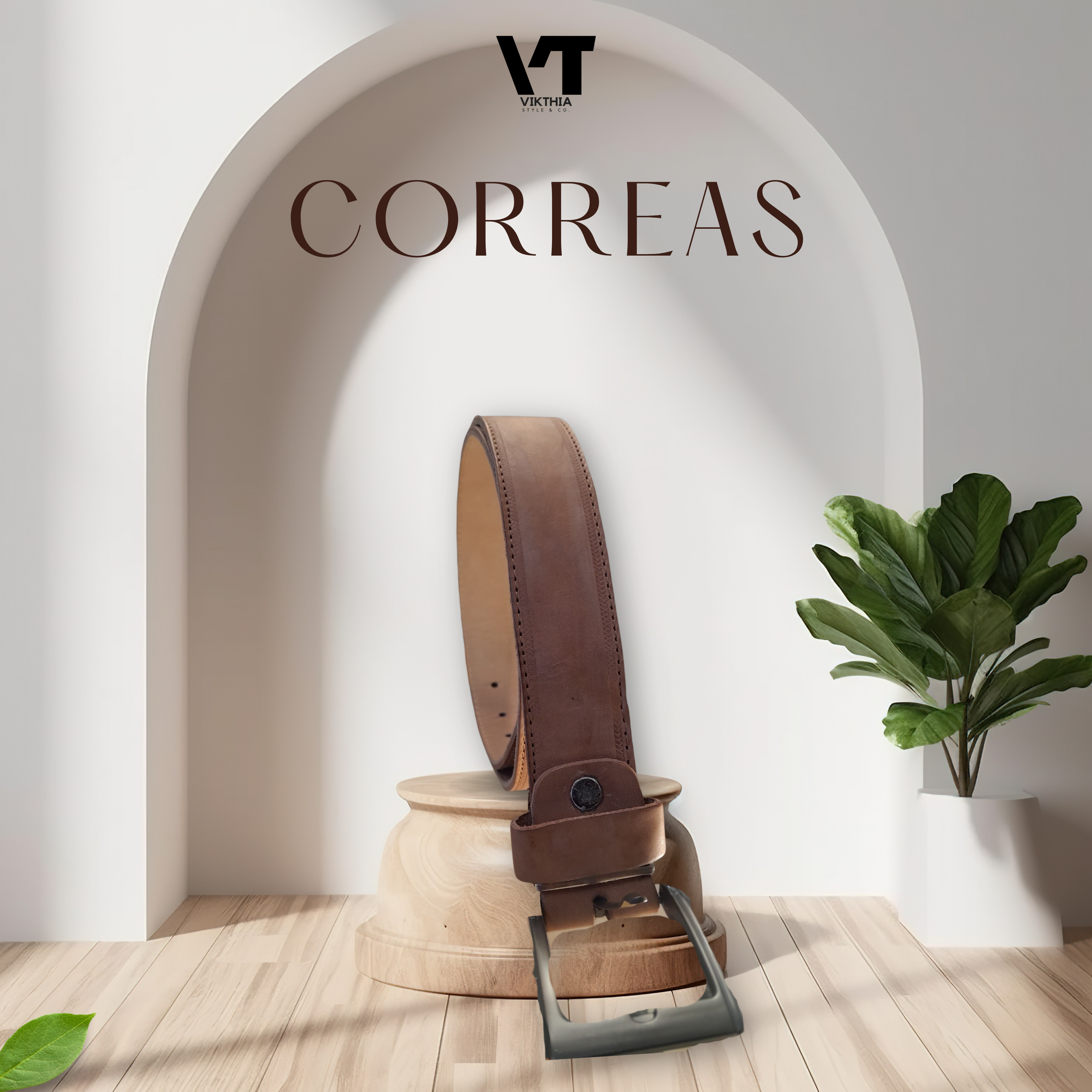 Correa de Cuero para Hombres