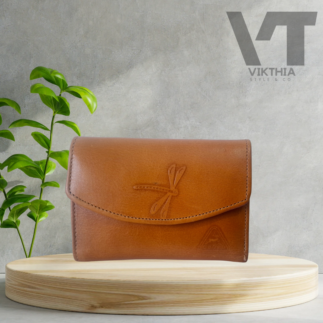 Wallet Mediana Dama Caqui